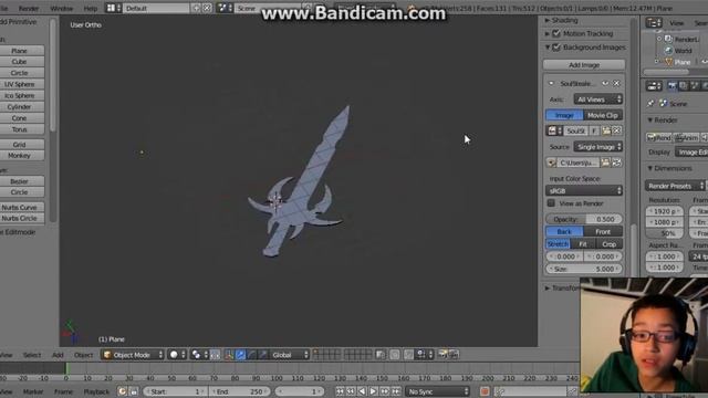 Blender tutorial- How to model a sword- UV mapping смотреть онлайн