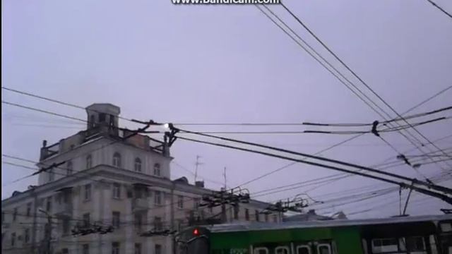 Калужский троллейбус. Ледяной дождь 11.11.2016. смотреть онлайн