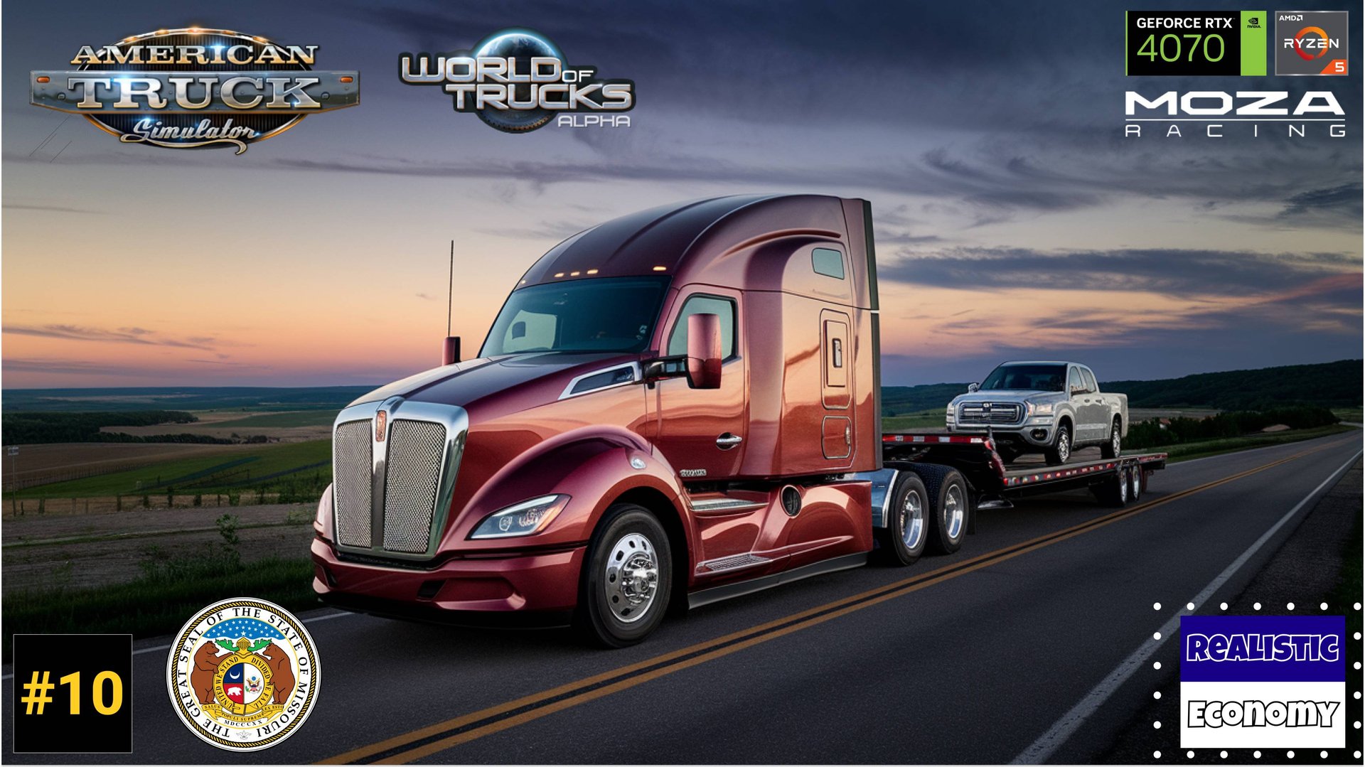 ATS | s01e10 | Первая Поездка по Миссури | Моды, Ночные Приключения и Атмосфера