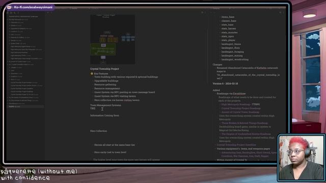 Crystal Township Project | Game Development : Obsidian.md