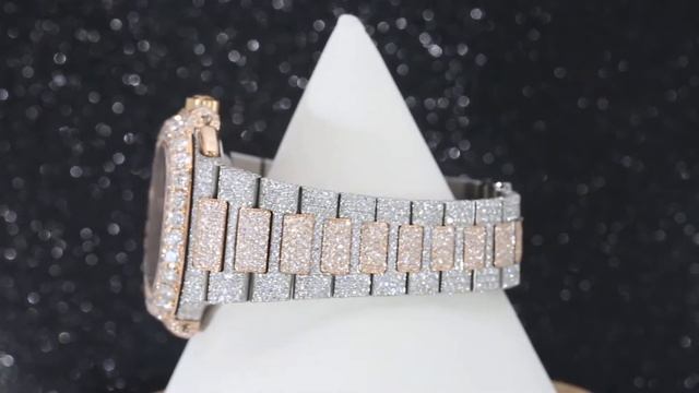 Patek Philippe Nautilus 5980 40.5MM Blue Diamond Dial With 29.00 CT Diamonds смотреть онлайн