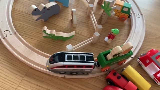 Brio wooden train I brio Smart tech I Ikea train set I vilcieniņi bērniem I поезд для детей смотреть онлайн