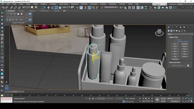 Makeup set 3d modeling in | 3dsmax | смотреть онлайн