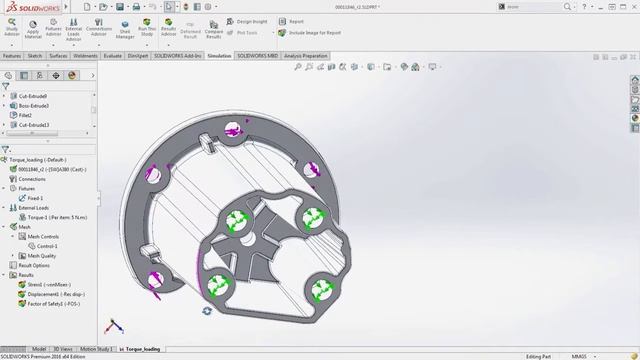 Solidworks Simulation 2016: Verify Design Performance смотреть онлайн