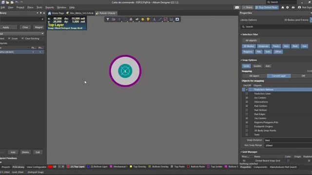 Altium Designer : Creating a component Library (Footprint and Schematic) - ESP32 DevKitC смотреть онлайн