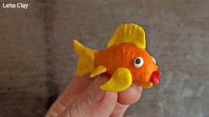 Как слепить Рыбку из пластилина / Рыбка из пластилина / как сделать Рыбку из воздушного пластилина