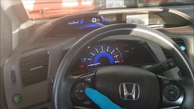 2012 Honda Civic Oil Light Reset Change Maintenance Reminder Turn Off Procedure