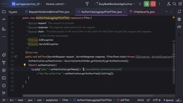 106 Adding a custom filter using addFilterAfter() method смотреть онлайн