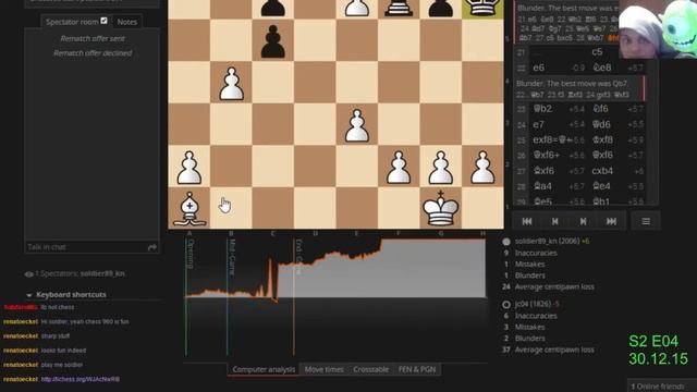S2: The challenge(04) E04: Top 100 in Chess 960? (lichess.org) (Part 9) смотреть онлайн