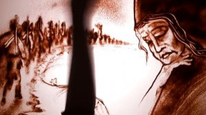 Песочная анимация - Я убит подо Ржевом (худ. Тори Воробьёва, стихи А.Твардовский, муз. И.Карпов)