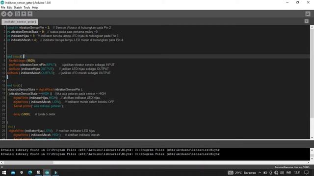 Coding Arduino Dengan Sensor Getar Vibration SW420 Untuk Pemula смотреть онлайн