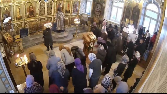 17.03.2024 года. Вечерня. Чин прощения.