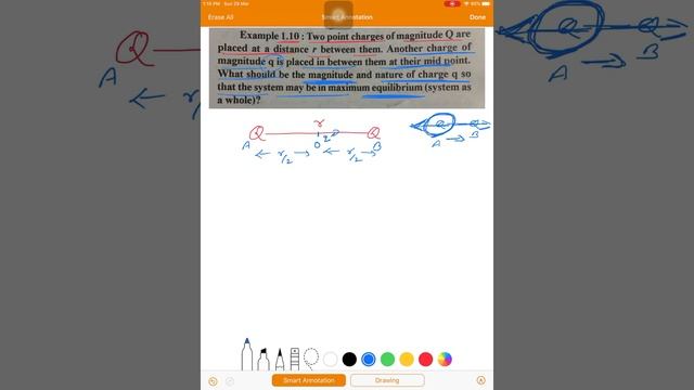 RBSE Physics class 12 solution l Numerical 1.14 chapter 1 l Electrostatics смотреть онлайн