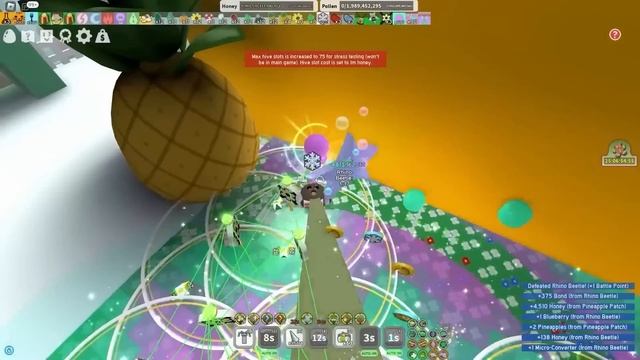 I Got 75 Bees In Bee Swarm Simulator!