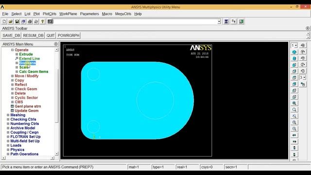 Ansys Tutorials - 3D Bracket Analysis in Ansys APDL смотреть онлайн