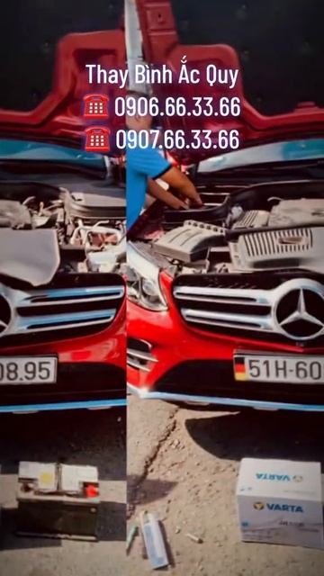 Mercedes GLC 300 thay Bình Ắc Quy Varta смотреть онлайн