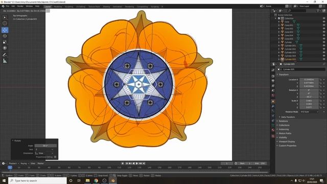 Blender 3D tutorial: Cosplau buttons, decal. Part 2 смотреть онлайн