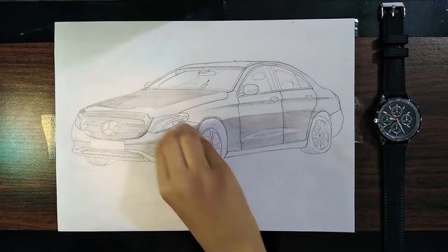 Car drawing: Mercedes-Benz смотреть онлайн