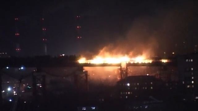 Пожар на строящемся мосту (Владивосток) часть 1.avi смотреть онлайн
