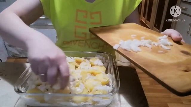 Картошка с курицей 👍