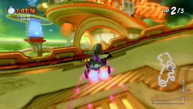 CTR Nitro-Fueled Time Trial: Drive-Thru Danger (Defeating Emperor Velo's Ghost) смотреть онлайн