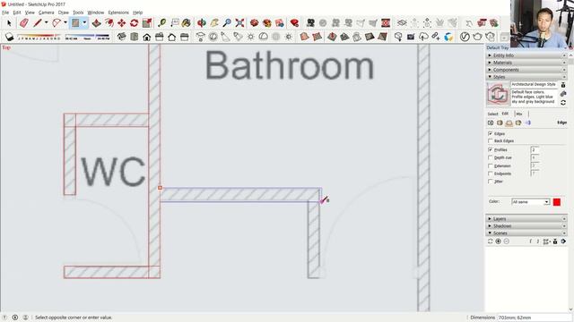 Sketchup 3d Floor Plan Tutorial With Tracking Image смотреть онлайн