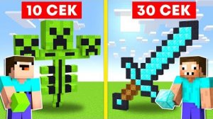 НУБ И ПРО СТРОЯТ САМЫЕ СЛОЖНЫЕ ПОСТРОЙКИ ЗА 10 СЕКУНД В МАЙНКРАФТ ! БИТВА СТРОИТЕЛЕЙ MINECRAFT