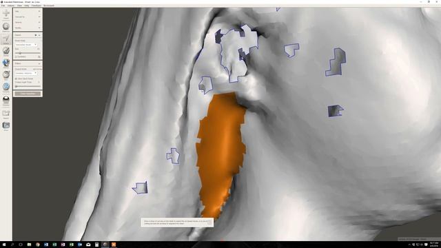 Meshmixer - 3D scan cleanup/repair Method 1 смотреть онлайн