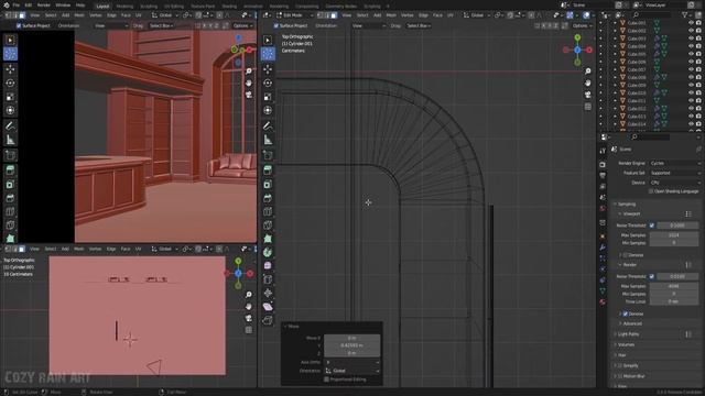 Creating A Bookstore Cafe In Blender