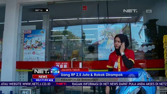 3 Perampok Mengancam Pegawai Minimarket di Jakarta Timur NET 24 смотреть онлайн