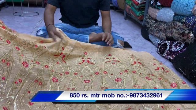 katran market mangolpuri 2021 may latest Rajishtani dress matriyal | wedding dress lehanga fabric смотреть онлайн