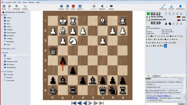 Блиц-турнир на ICC. Chess Promotion в числе победителей турнира! Ура! смотреть онлайн