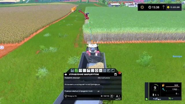 Farming Simulator 17 (CoursePlay) Уборка сахарного тростника.