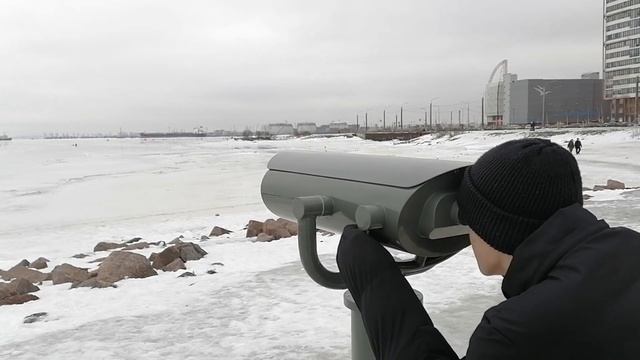 Санкт-Петербург. Юго-Запад. Финский залив. 23.02.2024. смотреть онлайн