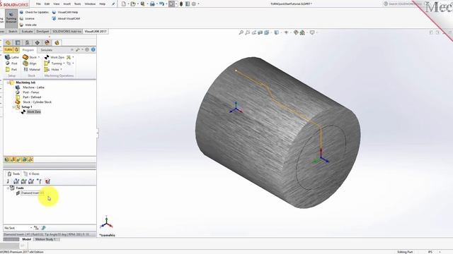 VisualCAM 2017 for SOLIDWORKS TURN Quick Start смотреть онлайн