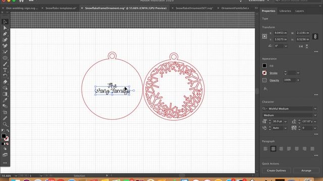 Snow Flake Ornament Personalization Tutorial смотреть онлайн