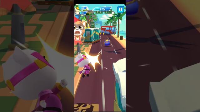 Talking Tom Hero Dash - Tom, Angela - Full screen - Missions - Gameplay, Android - DiMa смотреть онлайн