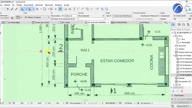 Colocar y Escalar Imagen de Referencia - Archicad смотреть онлайн