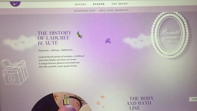 Ladurée's Webpage UX