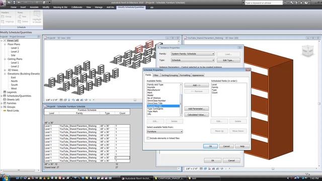 Shared Parameters In Revit Architecture 2010 - PART3   (July 10, 2009)