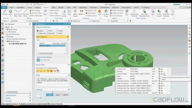 Siemens NX - Truques & Dicas "Centro de Massa (Single Body)" смотреть онлайн