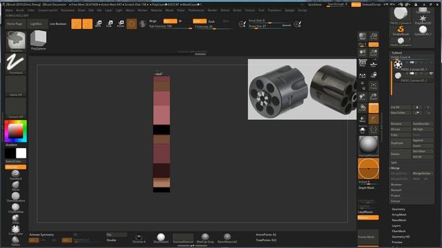 Zbrush Hard Surface Techniques for Beginners - Zmodeler Basics смотреть онлайн