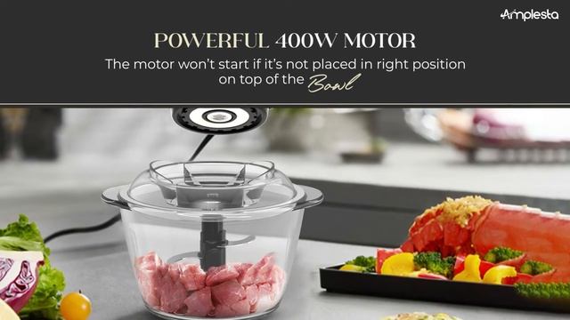 Amplesta 400W 1L Glass Bowl Electric Chopper and Meat grinder #blender #kitchen #appliances смотреть онлайн