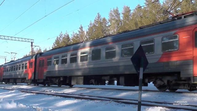 Приветливый ЭД4М-0199 сообщением Курган — Каменск-Уральский следует по перегону Иковка — Кособродск смотреть онлайн