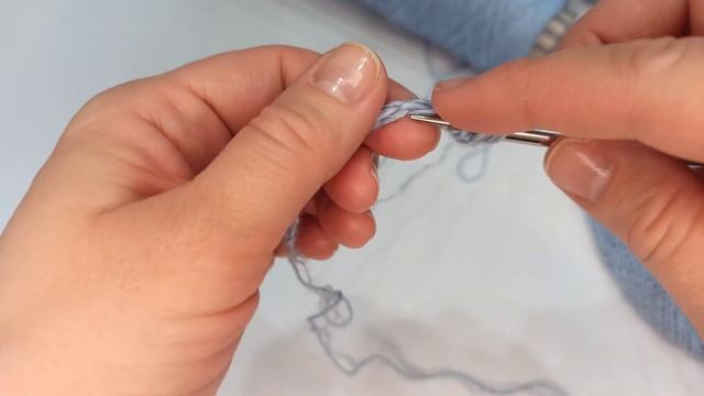 Набор петель при помощи крючка. Полезные советы. смотреть онлайн