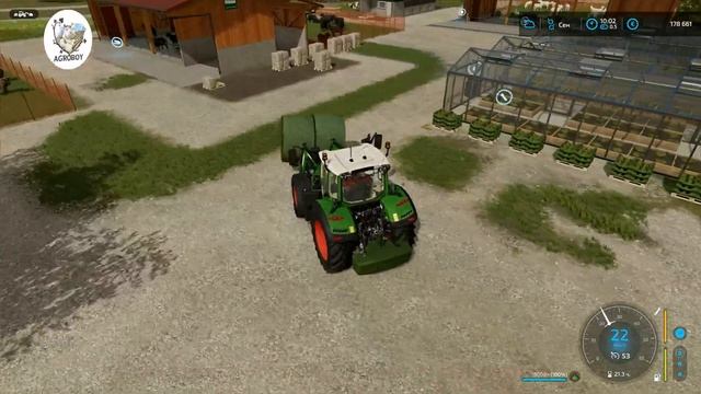 FS 22. Покос Травы. Прессовка Тюков. Шерсть и Силос на Продажу. смотреть онлайн