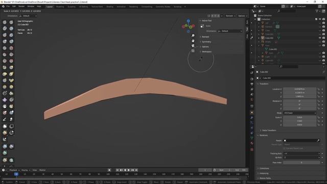 Scaling from 1 in Blender 3.2 смотреть онлайн