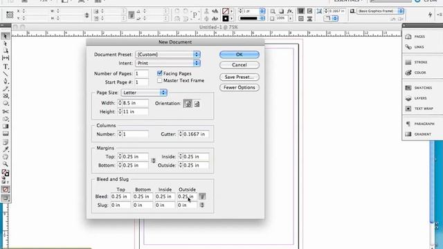 Creating a bleed in InDesign part 1 смотреть онлайн