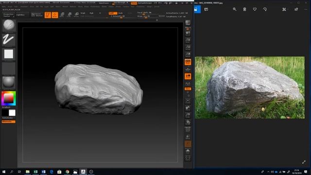 Building a Modular Rock in 3DSMax and ZBrush Part 2 смотреть онлайн