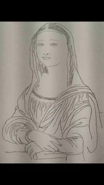 MonaLisa outline Sketch Leonardo Da Vinci #shorts #art #sketch #videoshort #videoshorts #shortsbet смотреть онлайн